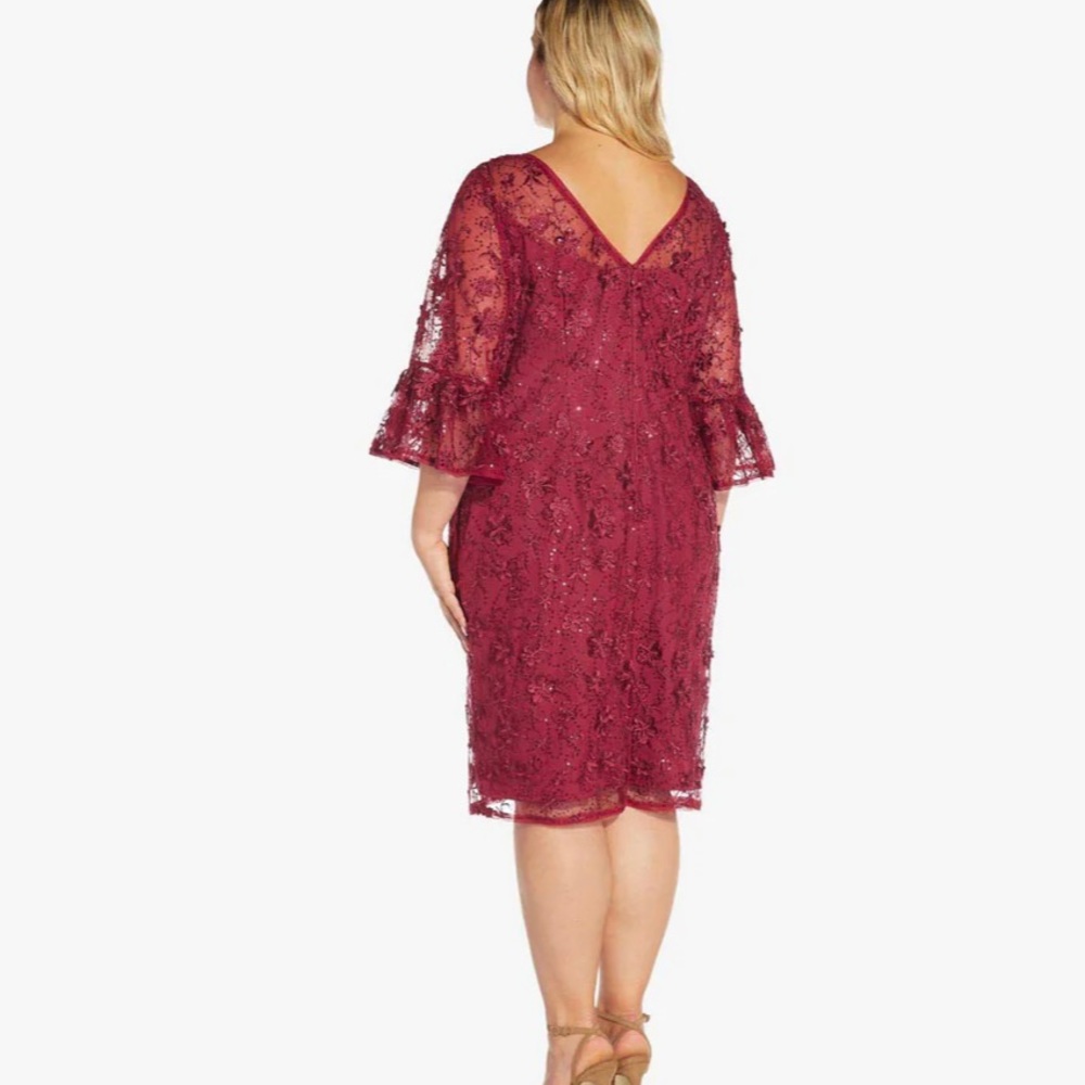 Beautiful Red/Burgundy lace dress ♥️ - Picture 2 of 10